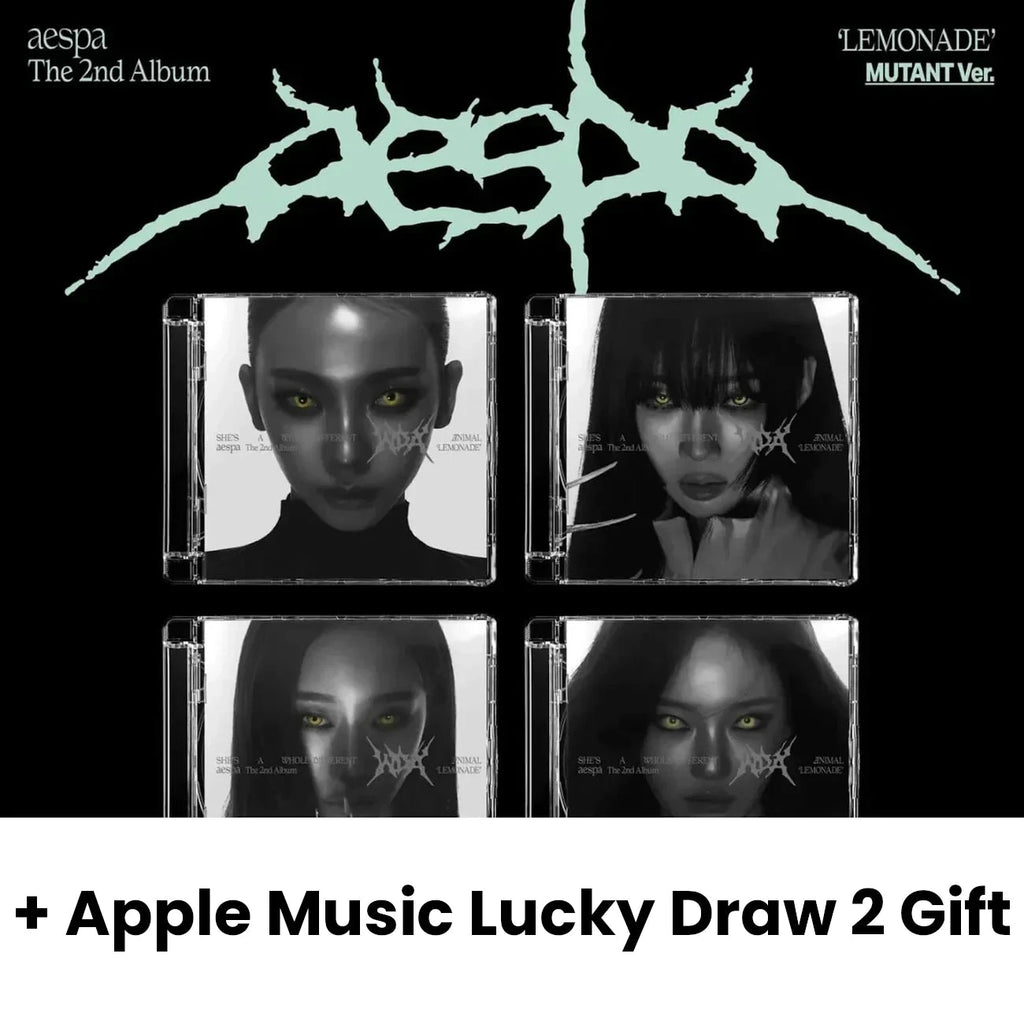 AESPA - LEMONADE (MUTANT VER.) + Apple Music Lucky Draw 2 Gift