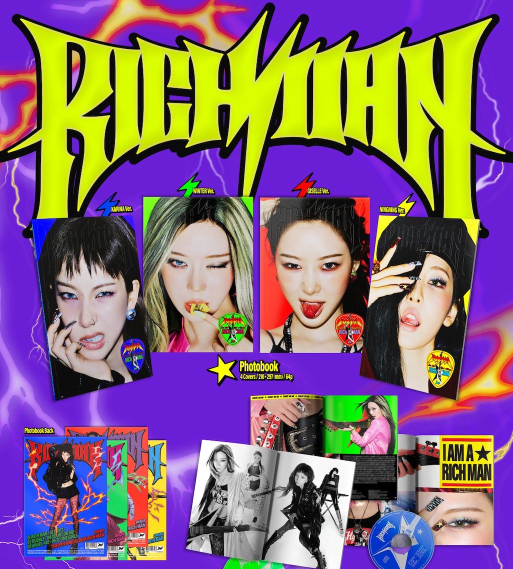 AESPA - RICH MAN (ENERGY VER.) + Everline Photocard Nolae
