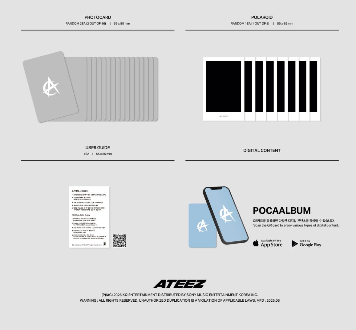 ATEEZ - GOLDEN HOUR : PART.3 (POCA ALBUM VER.) + Soundwave Photocard Nolae