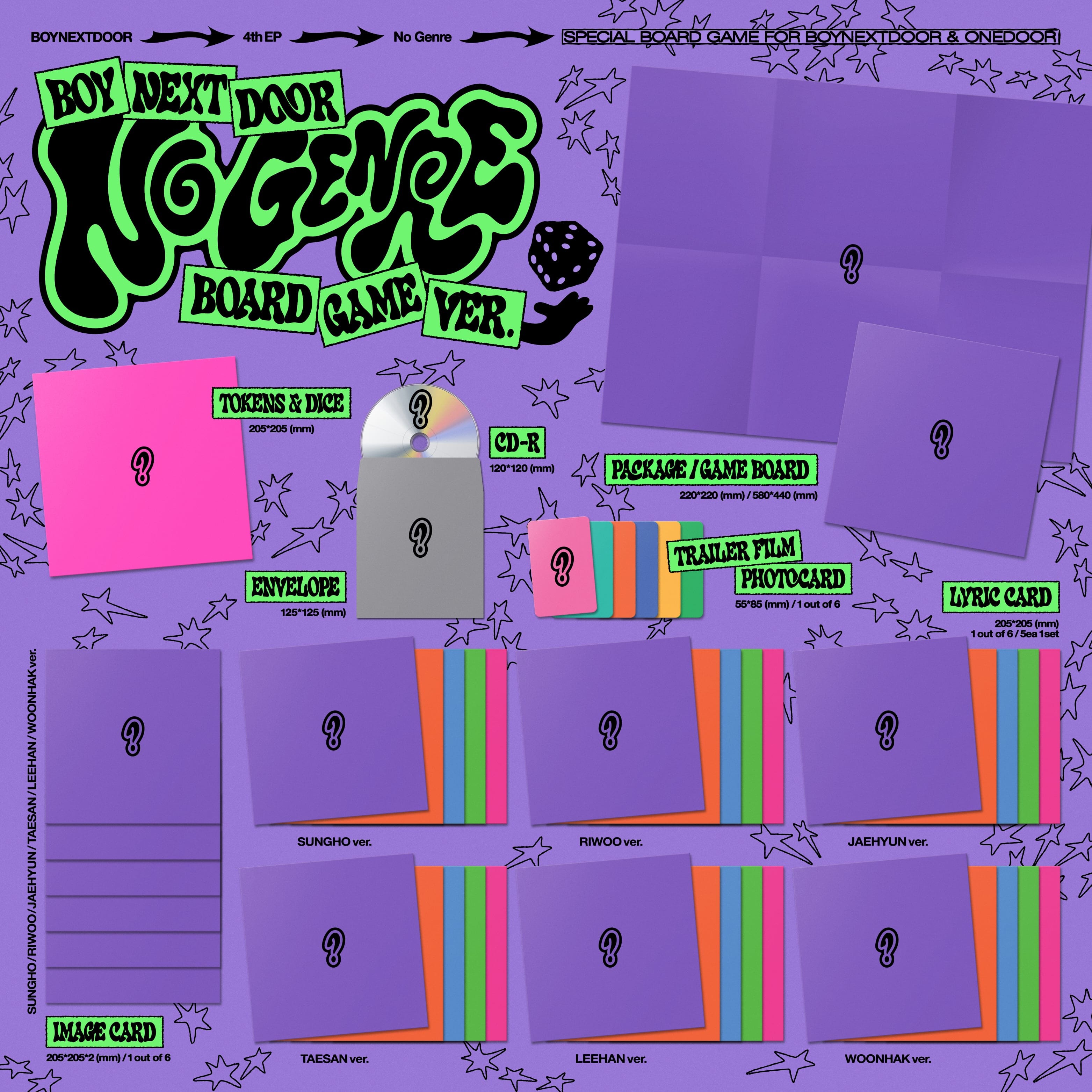 BOYNEXTDOOR - NO GENRE (BOARD GAME VER.) + Apple Music Gift Nolae