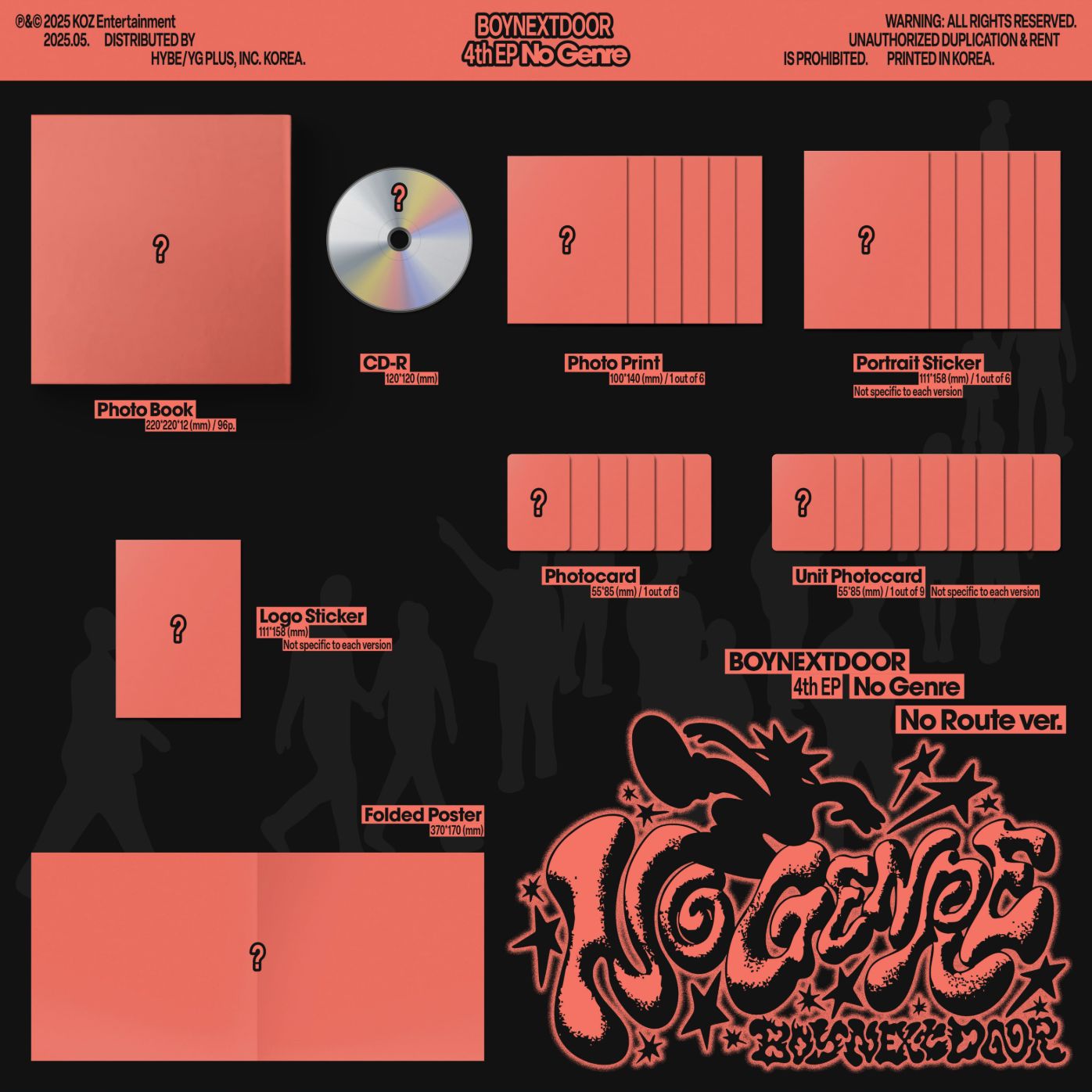 BOYNEXTDOOR - NO GENRE SET + Weverse Gift Nolae