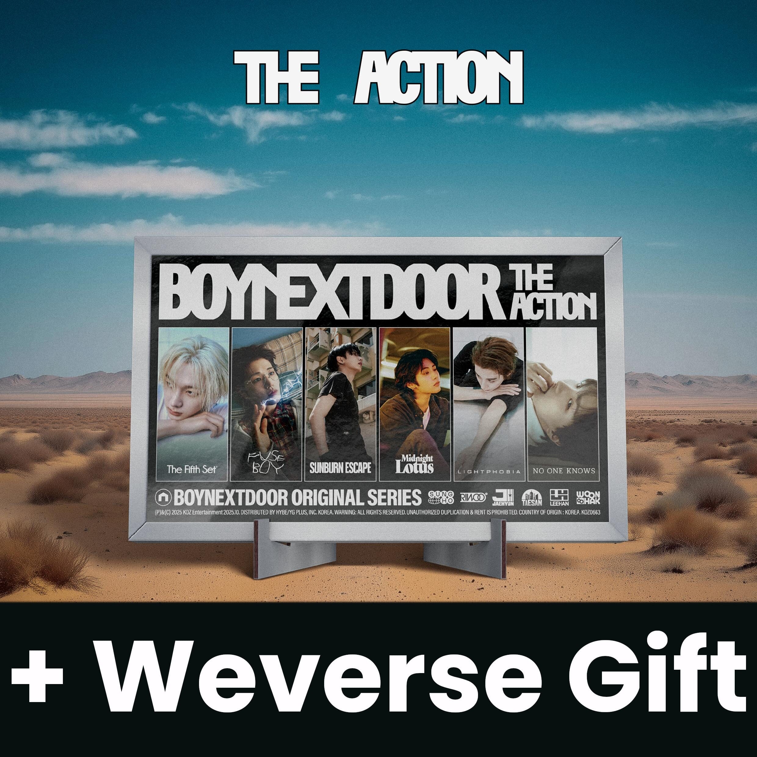 BOYNEXTDOOR - THE ACTION (FRAME VER.) + WEVERSE GIFT Nolae