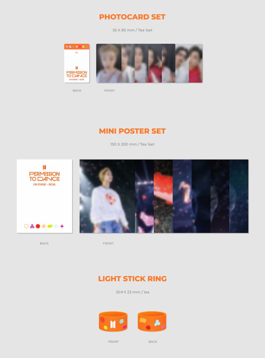 BTS - PERMISSION TO DANCE ON STAGE - LIVE SET & DIGITAL CODE + Weverse Gift Nolae