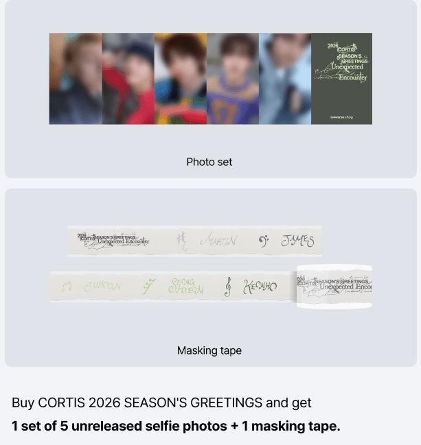 CORTIS - 2026 SEASON’S GREETINGS + POB WEVERSE GIFT Nolae