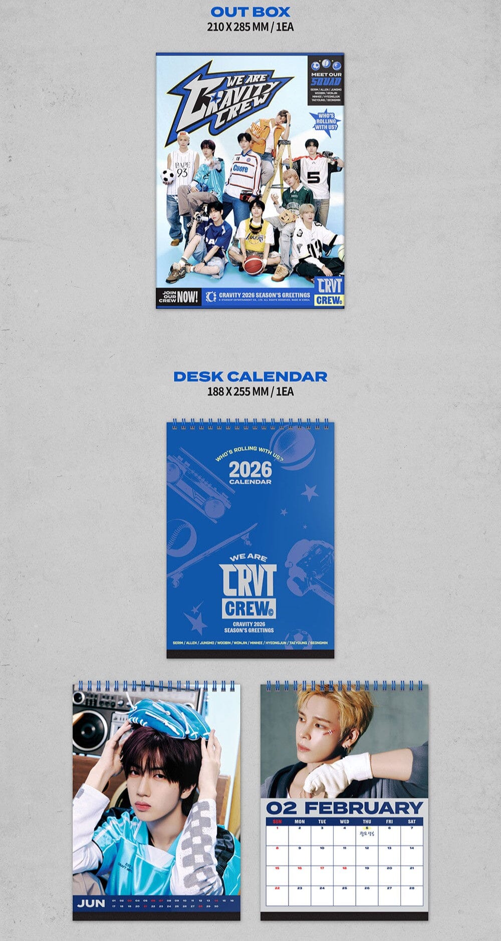 CRAVITY - 2026 SEASON'S GREETINGS + POB SOUNDWAVE PHOTOCARD Nolae