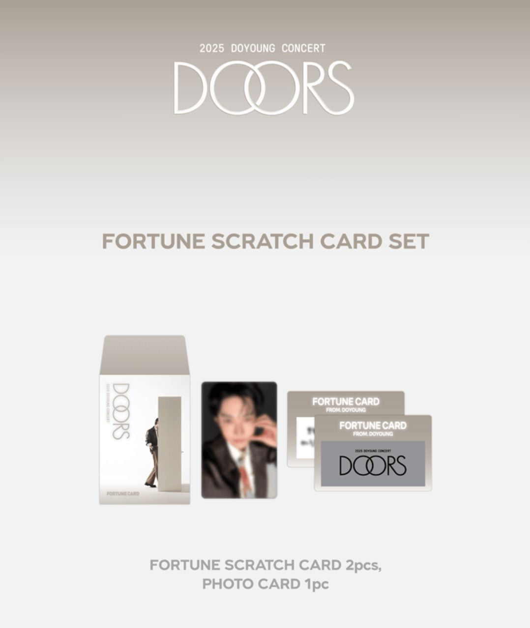 DOYOUNG (NCT) - FORTUNE SCRATCH CARD SET (2025 CONCERT 'DOORS' MD) Nolae