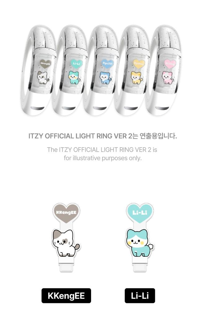 ITZY - LIGHT RING V2 TWINZY CUSTOM PICK BABY VER. (ON AIR MD) Nolae