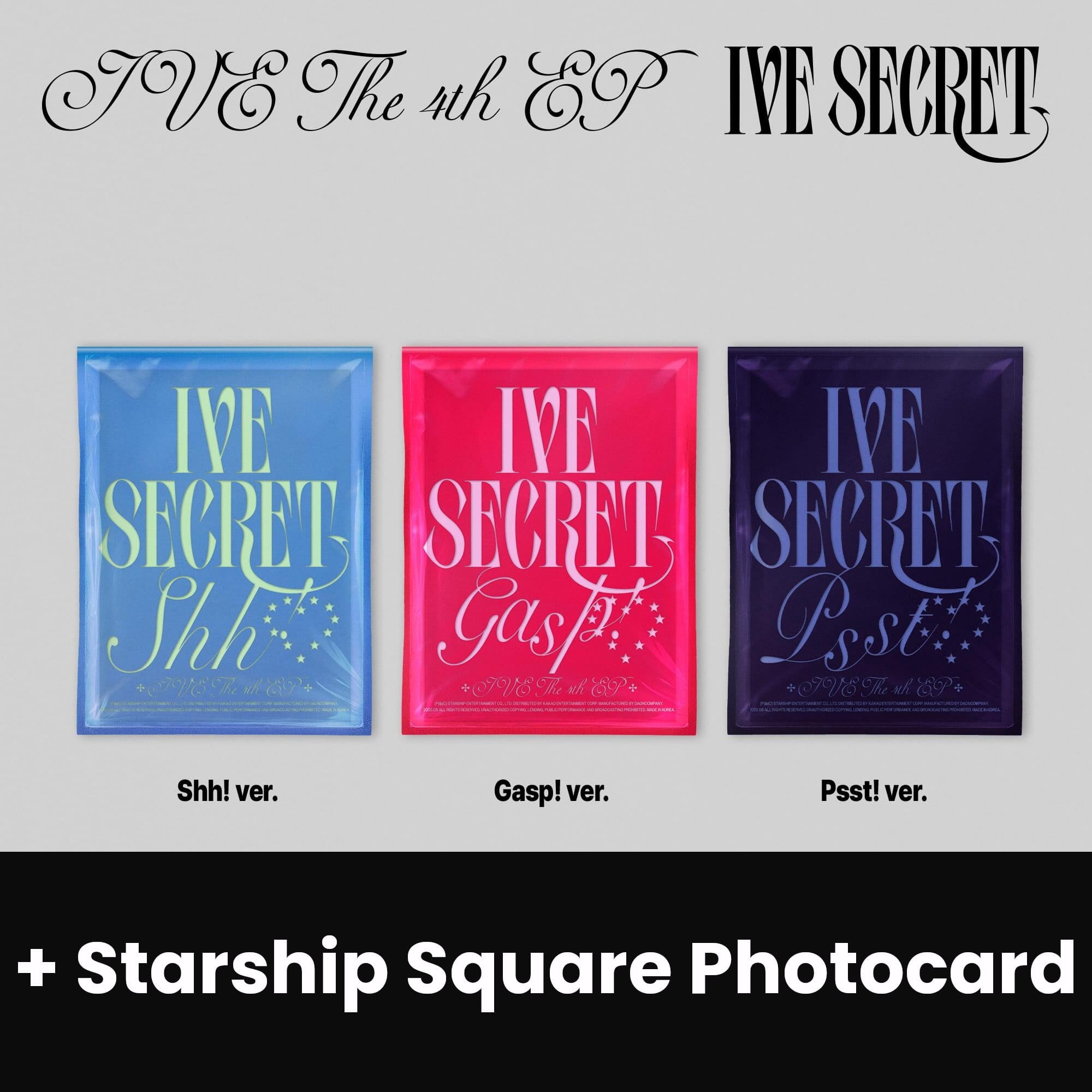 IVE - IVE SECRET + Starship Square Photocards Nolae