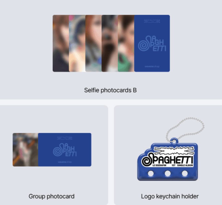 LE SSERAFIM - SPAGHETTI (COMPACT VER.) + Weverse Gift Nolae