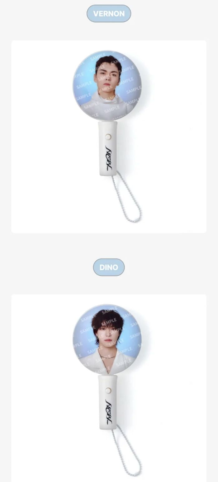SEVENTEEN - MINI PICKET LIGHT KEYRING (NEW_ 2025 WORLD TOUR IN INCHEON OFFICIAL MD) Nolae