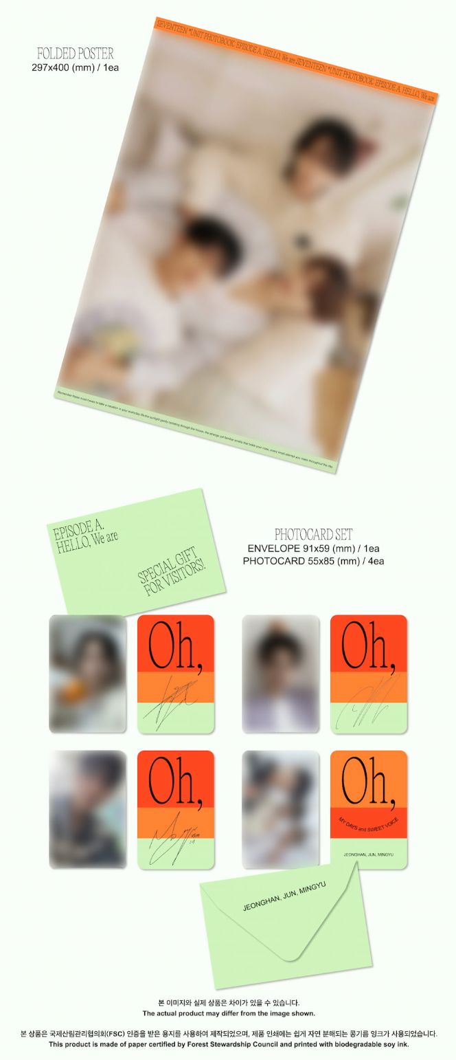 SEVENTEEN - UNIT PHOTOBOOK (EPISODE: OH, MY DAYS AND SWEET VOICE)
