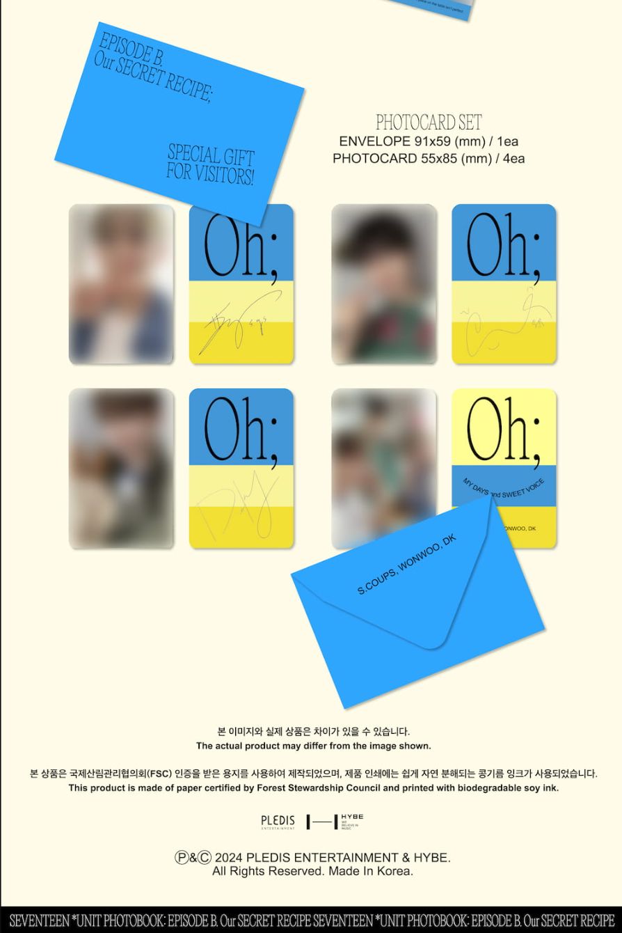 SEVENTEEN - UNIT PHOTOBOOK (EPISODE: OH, MY DAYS AND SWEET VOICE)