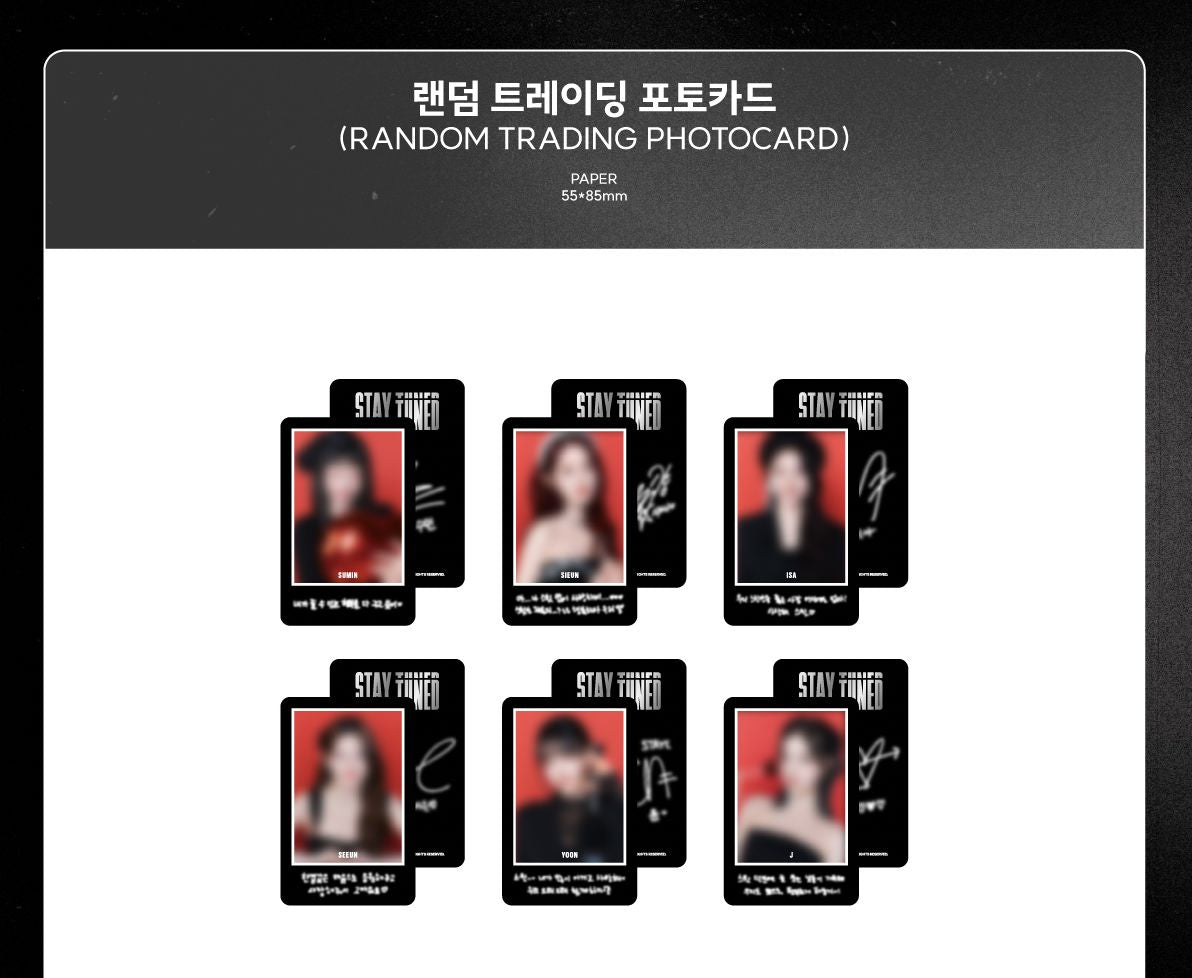 STAYC - RANDOM TRADING PHOTOCARD (2025 STAYC 'STAY TUNED' OFFICIAL MD) Nolae