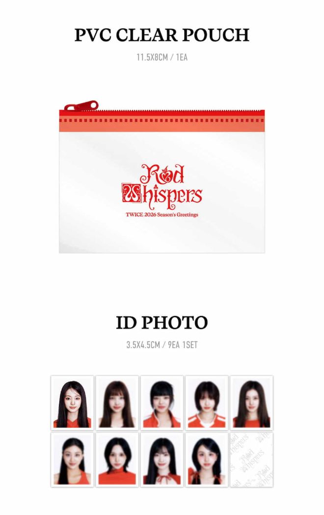 TWICE - 2026 SEASON'S GREETINGS (RED WHISPERS) + Special Photocard Set Nolae