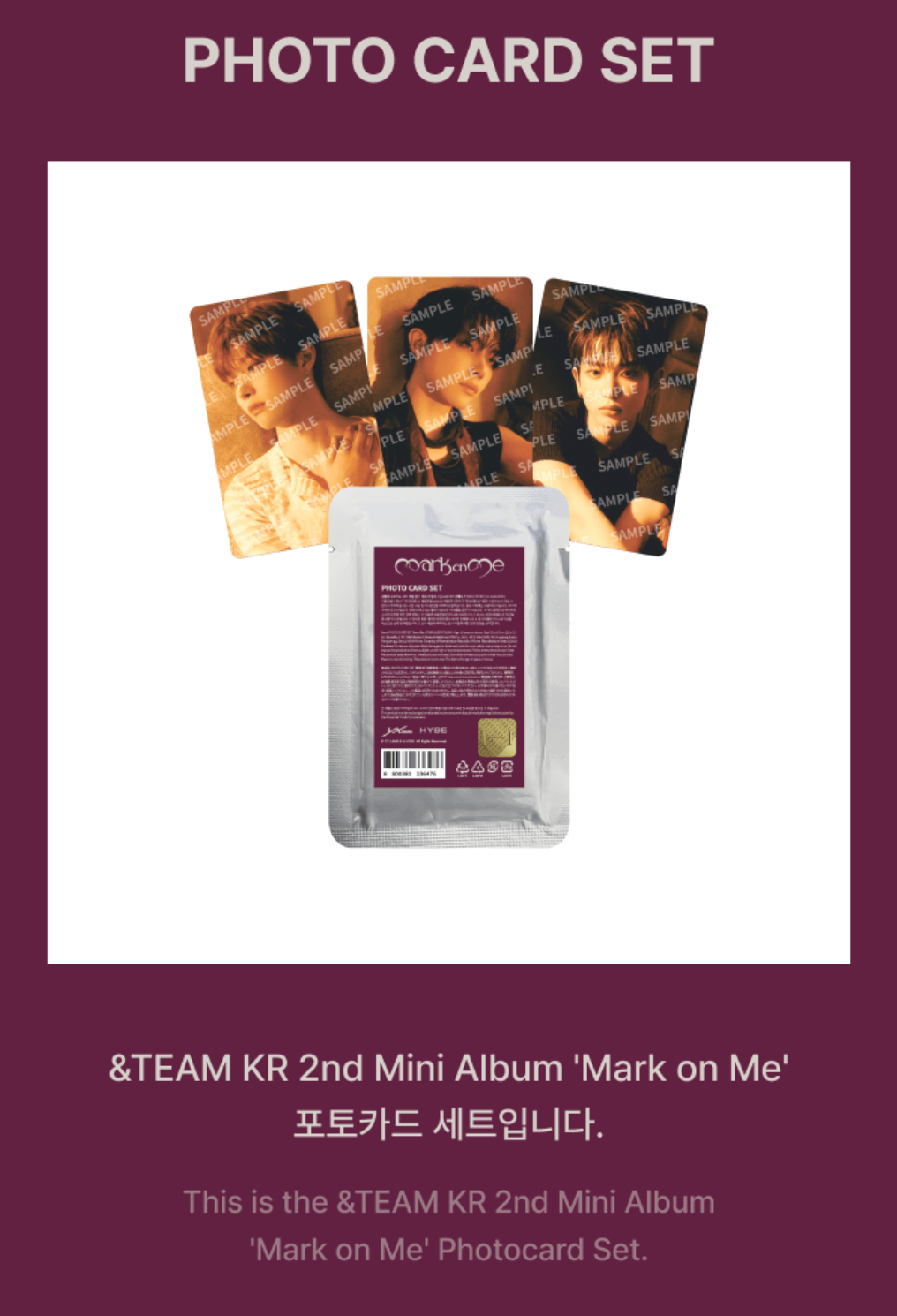 &TEAM - MARK ON ME MD