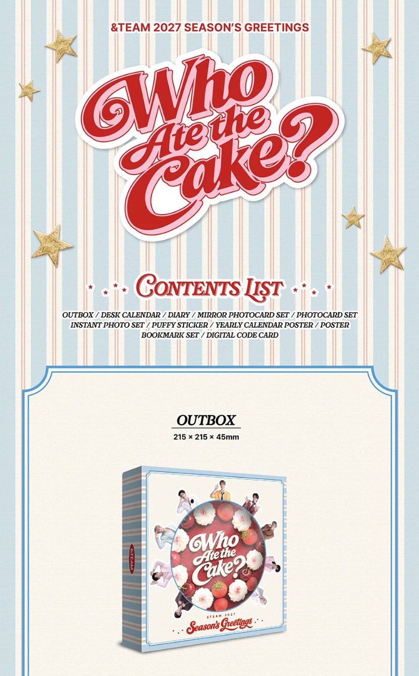 &TEAM - 2027 SEASON'S GREETINGS (WHO ATE THE CAKE?)