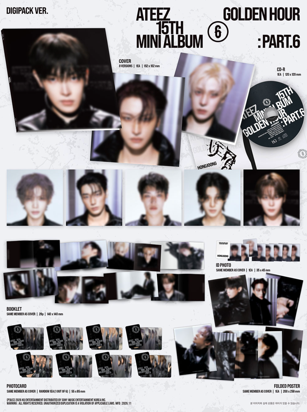 ATEEZ - GOLDEN HOUR : PART.6 (DIGIPACK VER.) + Soundwave Gift