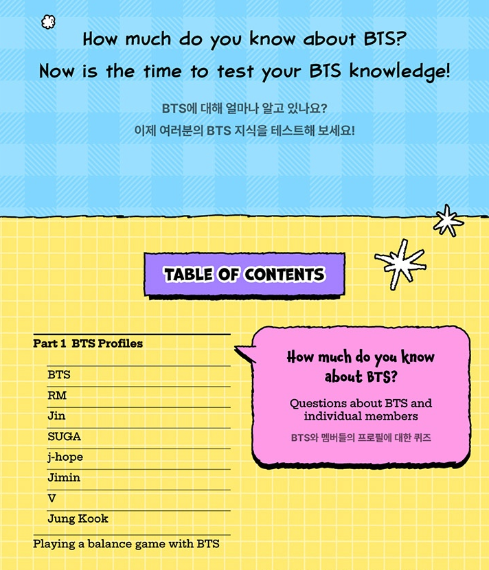 BTS - QUIZ BOOK