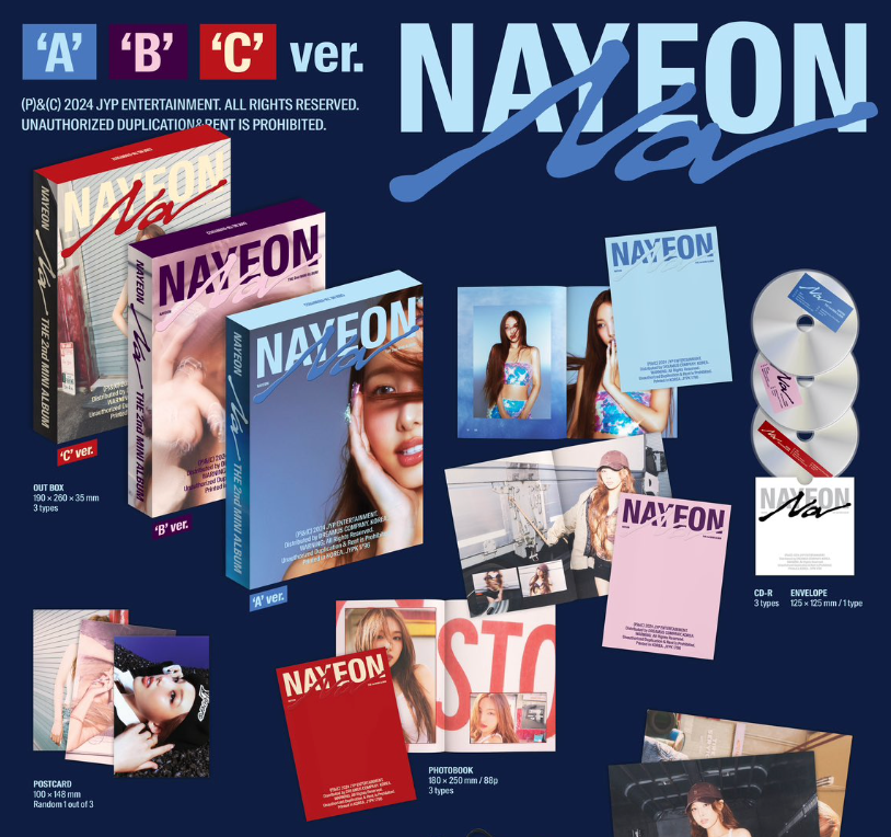 NAYEON (TWICE) - NA (THE 2ND MINI ALBUM) LUCKY DRAW (BDM)