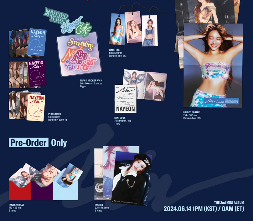 NAYEON (TWICE) - NA (THE 2ND MINI ALBUM) + BDM GIFT