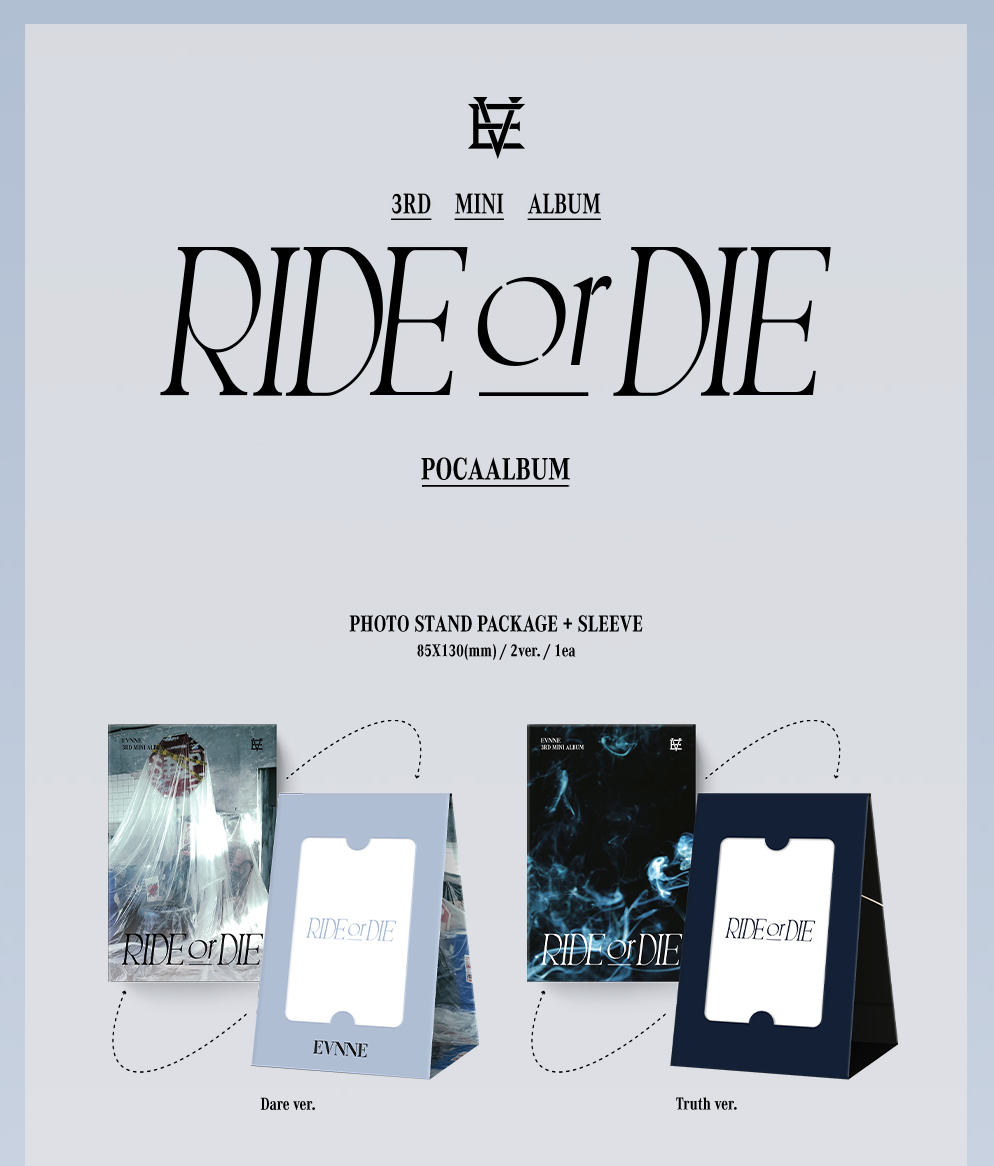 EVNNE - RIDE OR DIE (3RD MINI ALBUM) POCA ALBUM