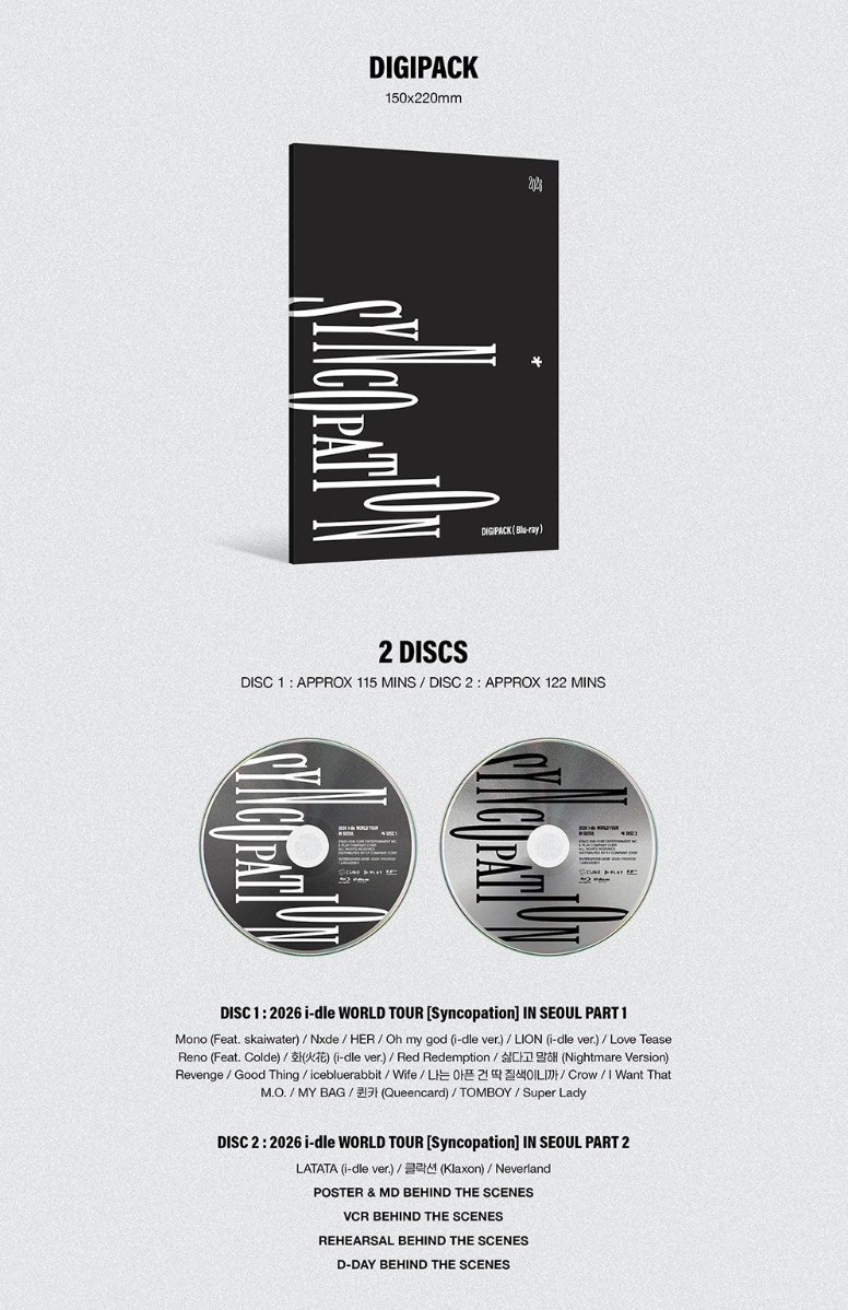 I-DLE - 2026 WORLD TOUR 'SYNCOPATION' (DVD & BLU-RAY)