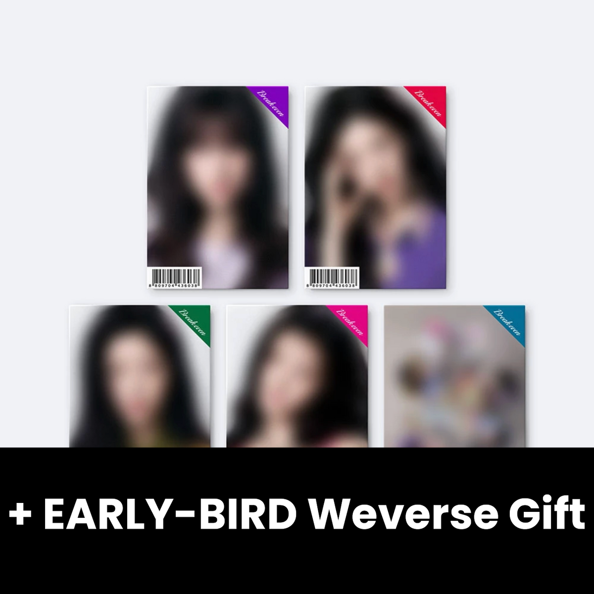 ILLIT - BREAK EVEN (GLLIT VER.) SET + EARLY-BIRD Weverse Gift