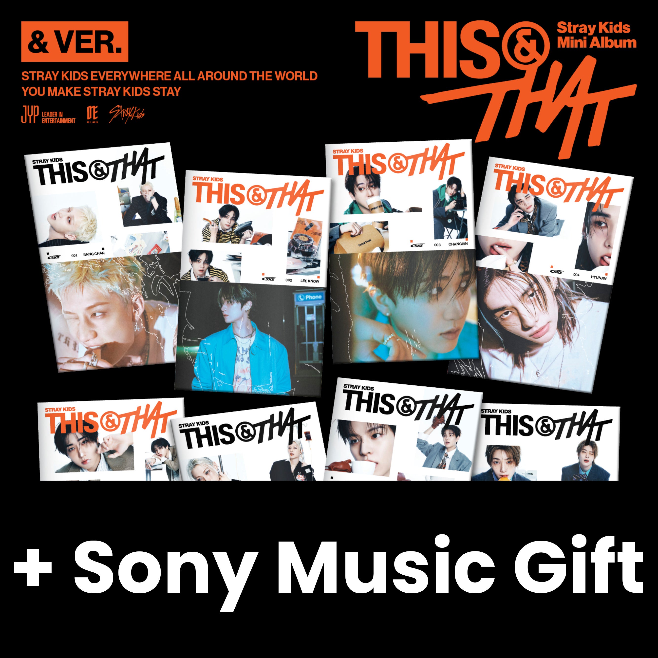 STRAY KIDS - THIS & THAT (& VER.) SET + Sony Music Gift