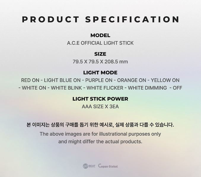 A.C.E - OFFICIAL LIGHT STICK VER.2 Nolae