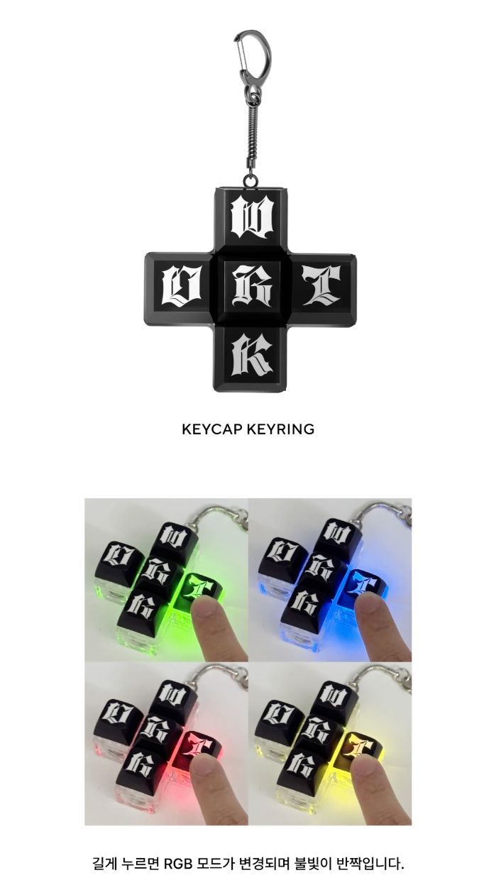 AESPA - CLICK IT KEYCAP & MOUSE PAD SET (THE 1ST SINGLE ALBUM 'DIRTY WORK' OFFICIAL MD) Nolae