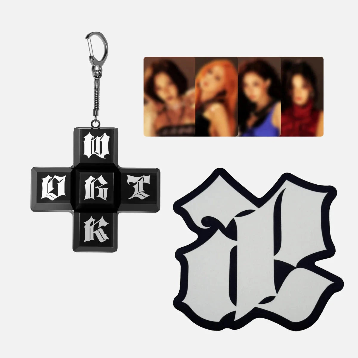 AESPA - CLICK IT KEYCAP & MOUSE PAD SET (THE 1ST SINGLE ALBUM 'DIRTY WORK' OFFICIAL MD) Nolae