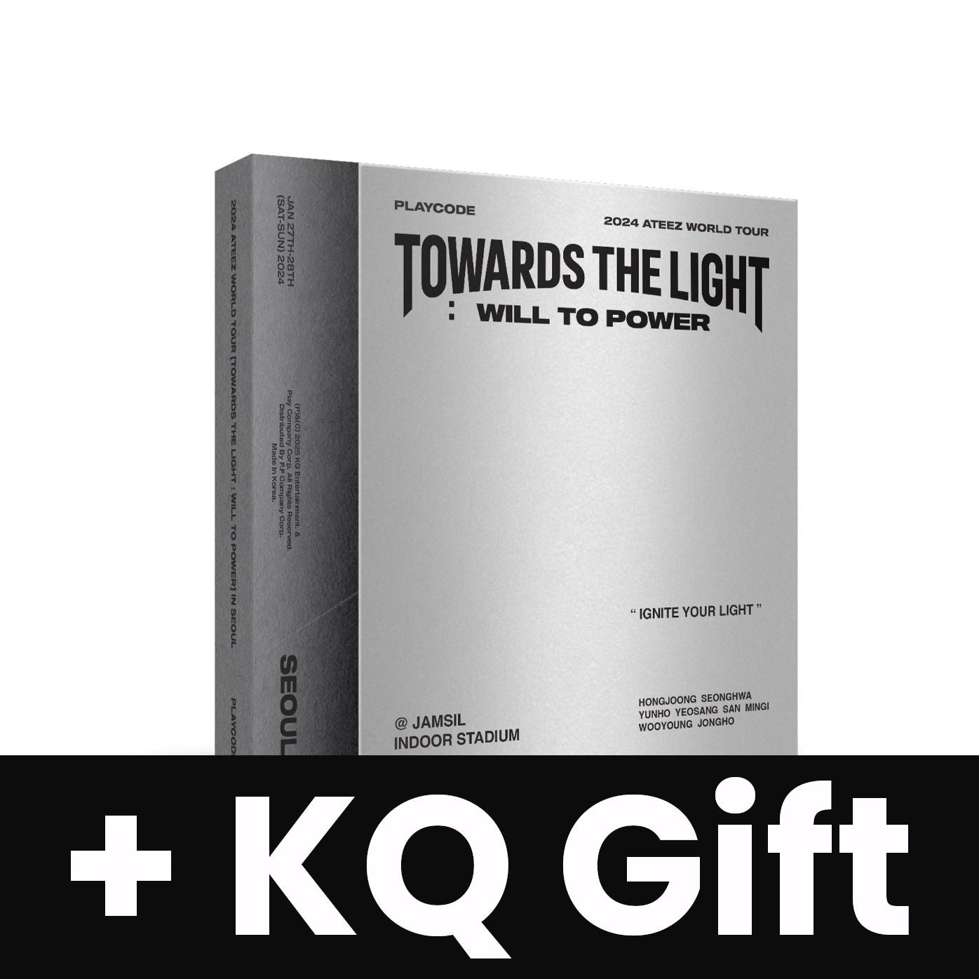 ATEEZ - 2024 WORLD TOUR 'TOWARDS THE LIGHT : WILL TO POWER' IN SEOUL (PLAYCODE) + KQ Gift Nolae