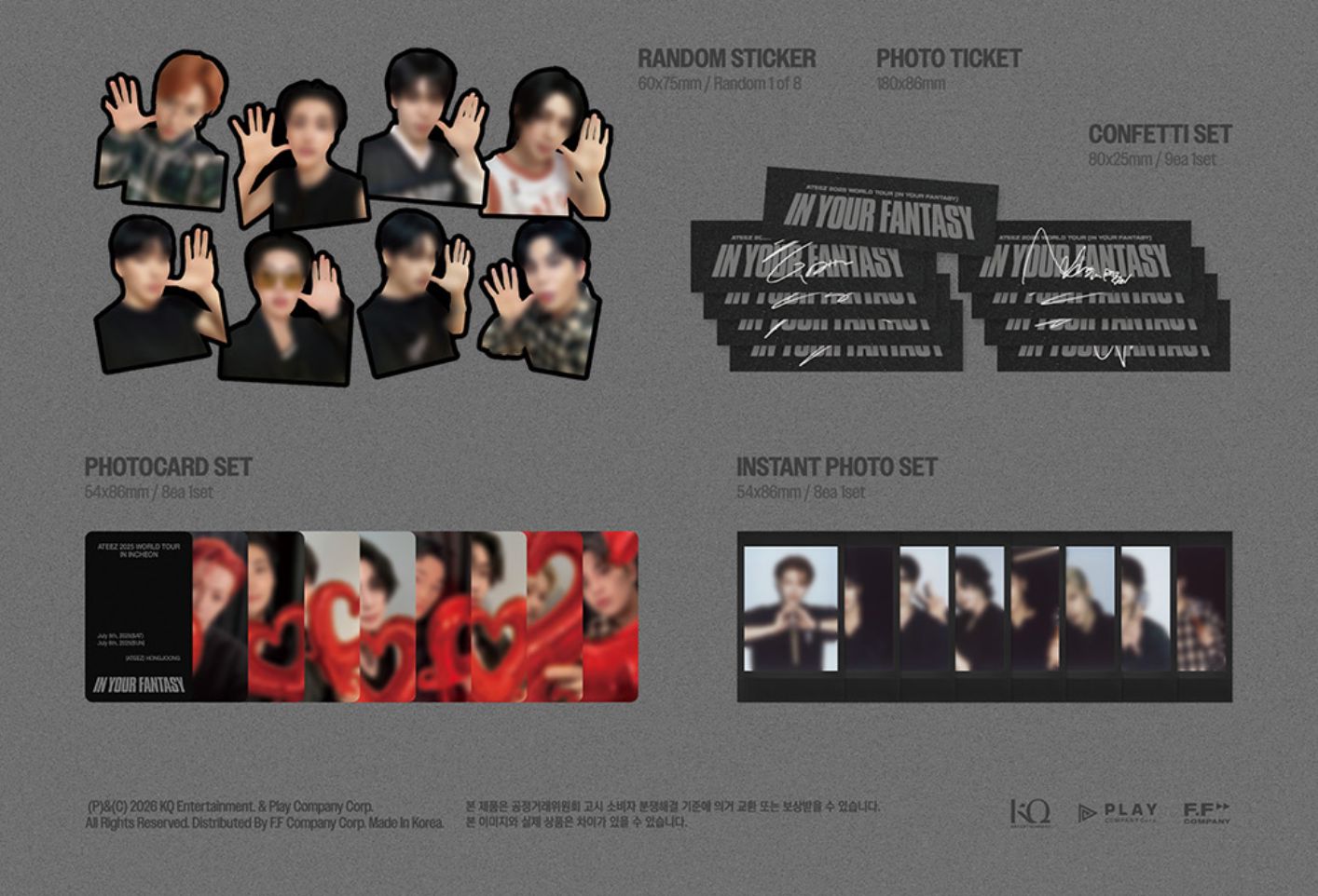 ATEEZ - 2025 WORLD TOUR 'IN YOUR FANTASY' IN INCHEON (DVD & PLAY CODE) + Extra Photocard Nolae