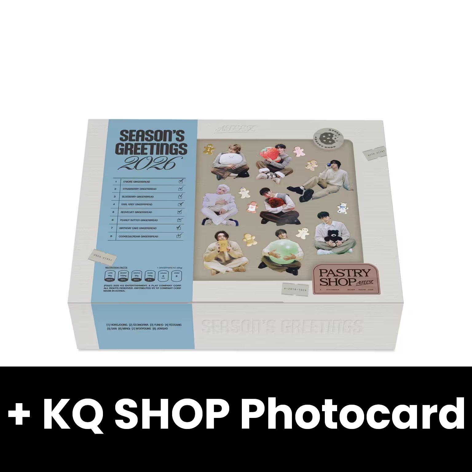 ATEEZ - 2026 SEASON'S GREETINGS (PASTRY SHOP) + KQ SHOP Photocard Nolae