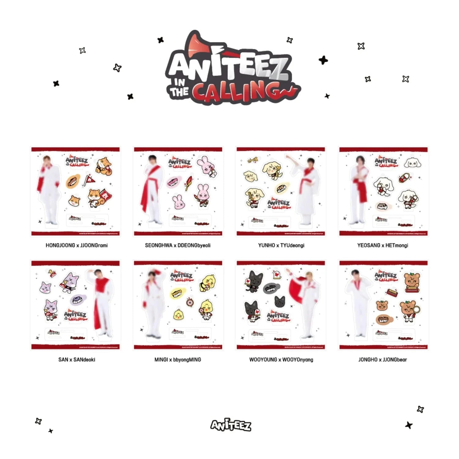 ATEEZ - ANITEEZ IN THE CALLING OFFICIAL MD 4