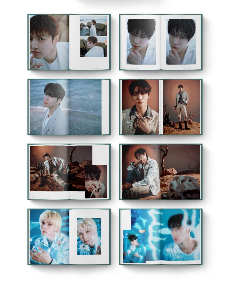 ATEEZ - BLUE DRIFT PHOTOBOOK (8TH ANNIVERSARY EXHIBITION MD) + Extra Photocard Nolae
