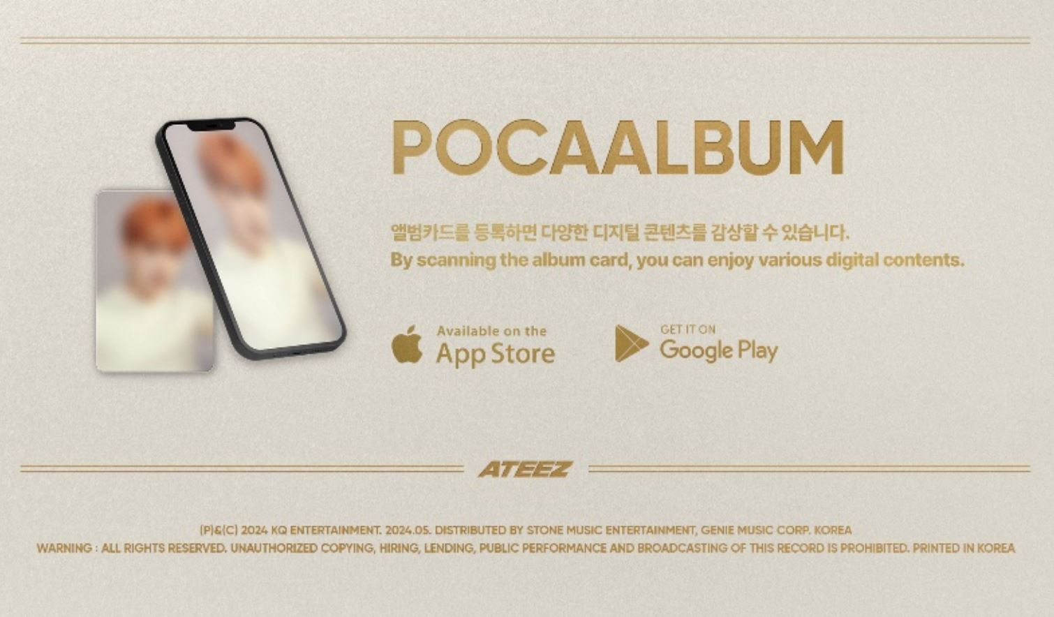 ATEEZ - GOLDEN HOUR : PART 1 (10TH MINI ALBUM) POCA ALBUM + Makestar Photocard Nolae