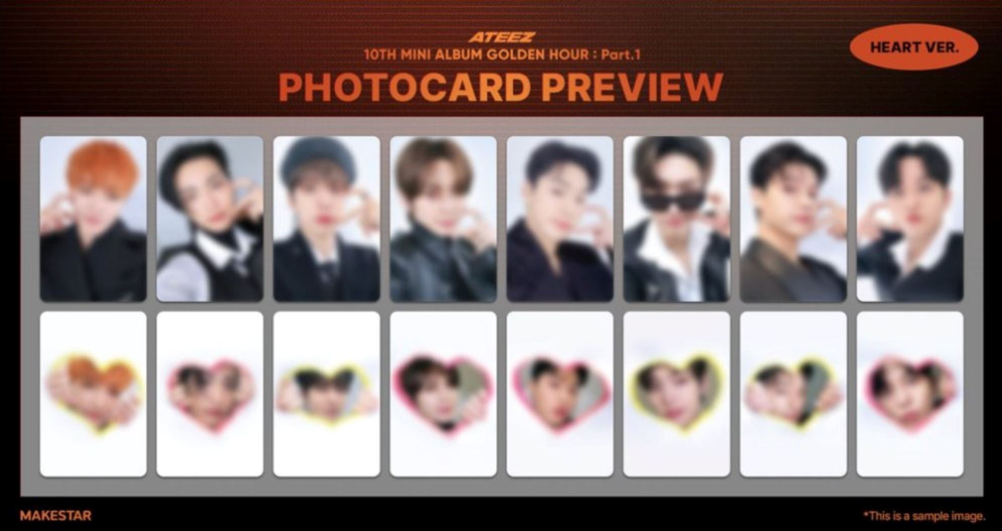 ATEEZ - GOLDEN HOUR : PART 1 (POCA ALBUM) + Random Makestar Photocard Nolae