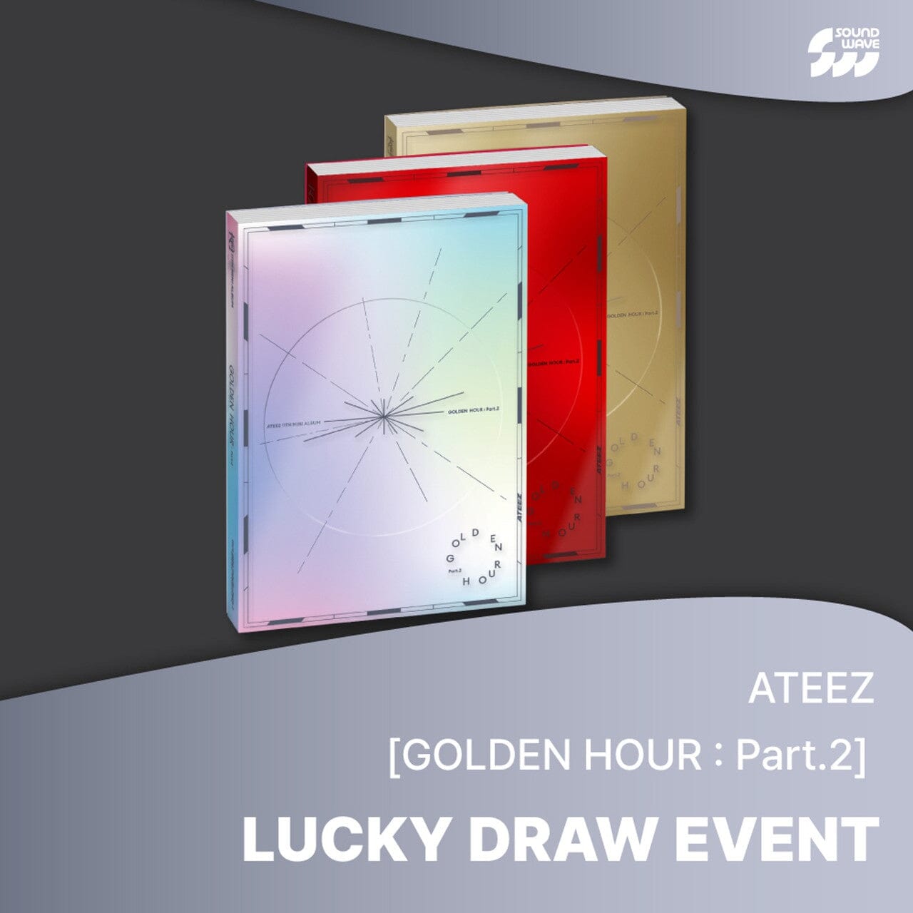 ATEEZ - GOLDEN HOUR: PART.2 + Soundwave Lucky Draw Photocard Nolae