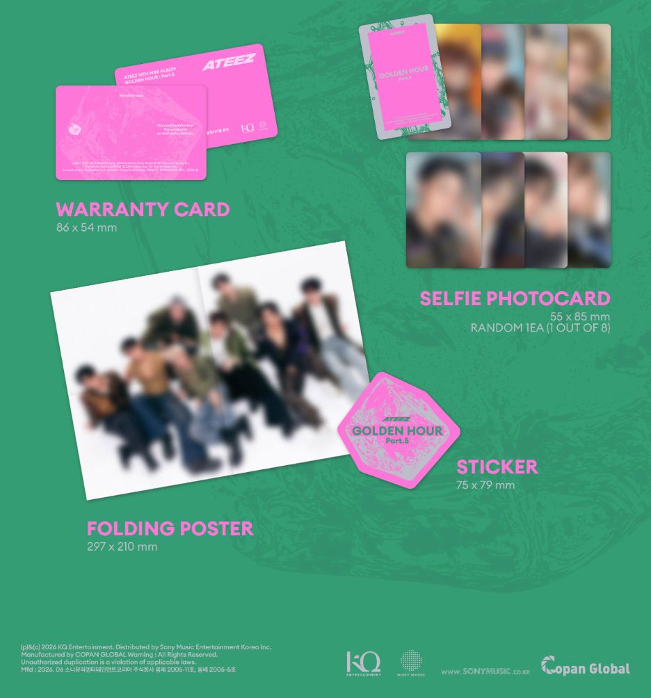 ATEEZ - GOLDEN HOUR : PART.5 (KEY CHAIN VER.) Nolae
