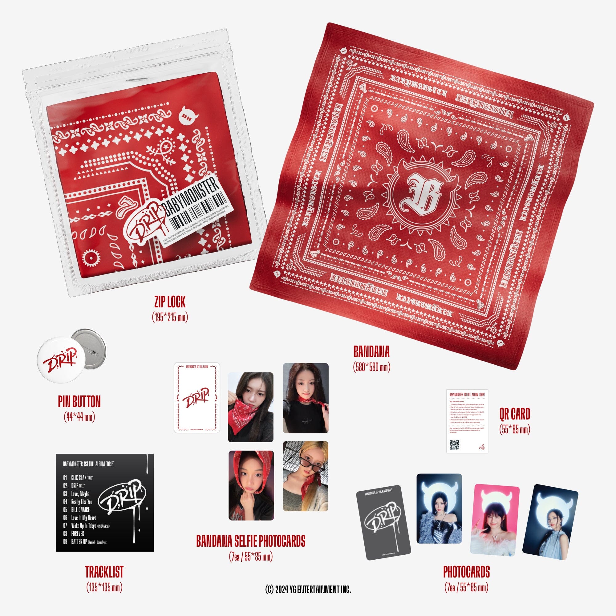 BABYMONSTER - DRIP (BANDANA VER.) (LIMITED EDITION)