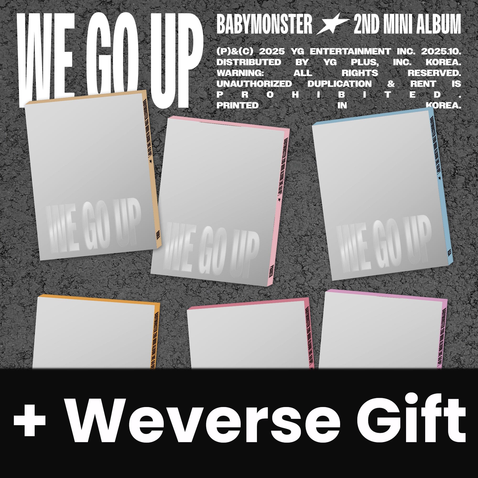 BABYMONSTER - WE GO UP (PATTERN VER.) + Weverse Gift Nolae
