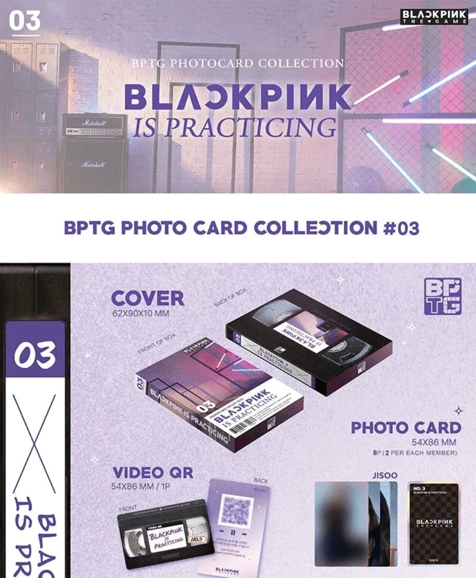 BLACKPINK - THE GAME PHOTOCARD COLLECTION 1/2 + Extra Photocard Nolae