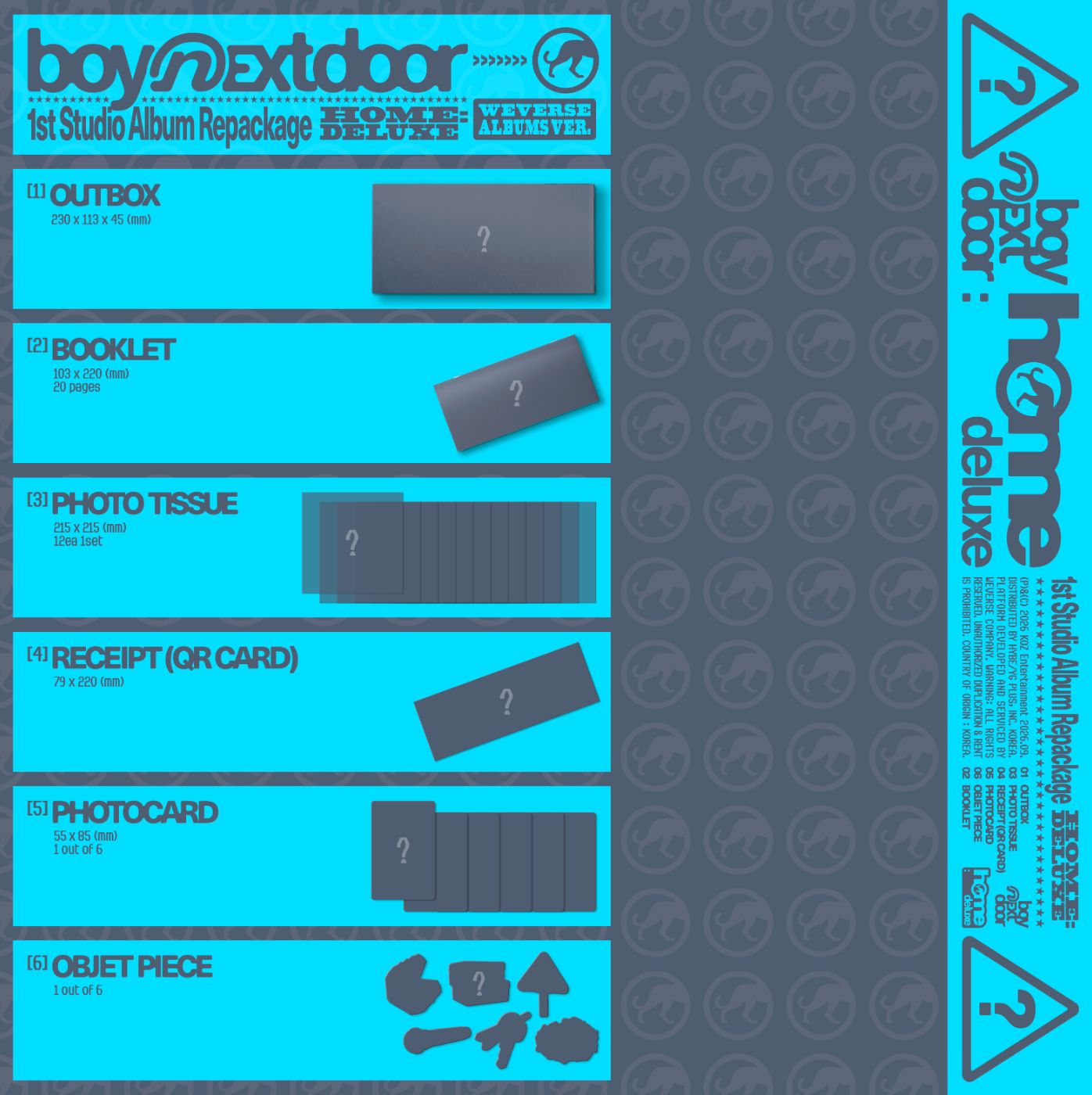 BOYNEXTDOOR - HOME : DELUXE (WEVERSE ALBUMS VER.) + Apple Music Gift Nolae