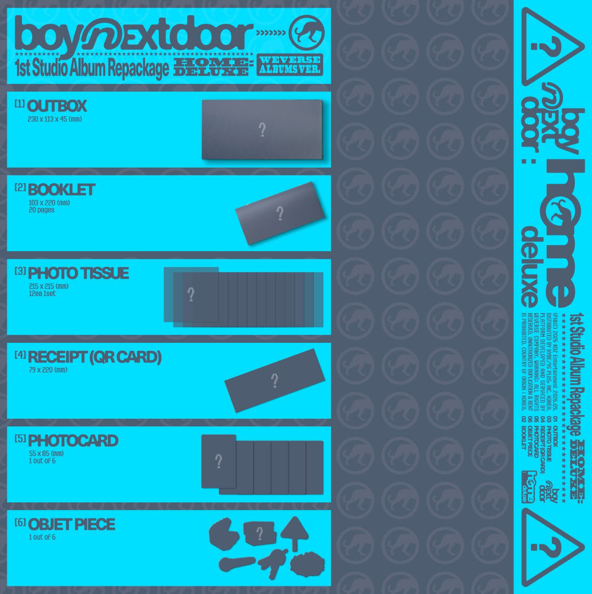 BOYNEXTDOOR - HOME : DELUXE (WEVERSE ALBUMS VER.) + Weverse Gift Nolae