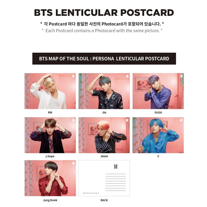 BTS Lenticular Postcard VER.2 (Persona / Her) Nolae