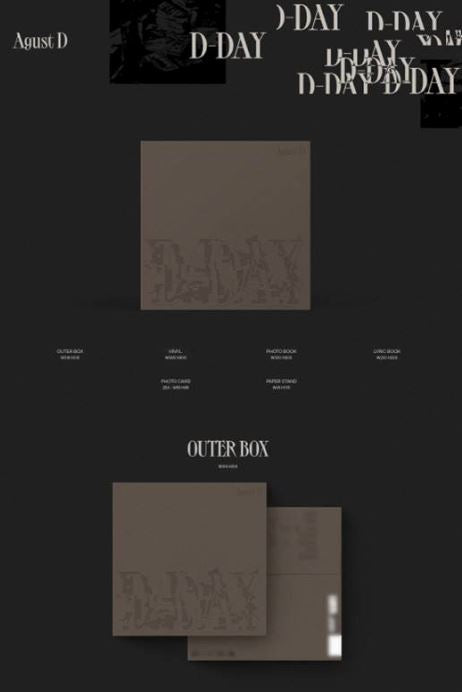 BTS SUGA (Agust D) - D-DAY (LP)