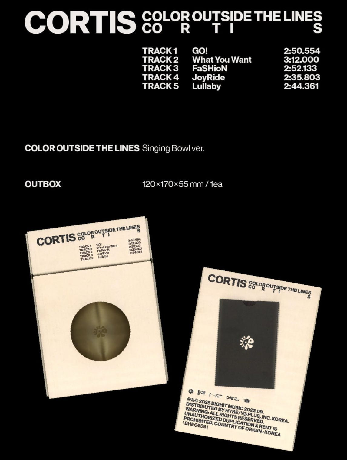 CORTIS - COLOR OUTSIDE THE LINES (SINGING BOWL VER.)