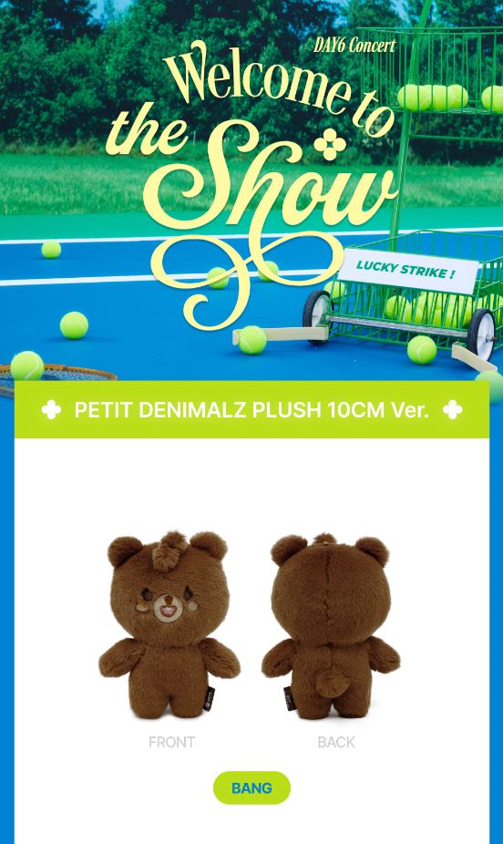 DAY6 PETIT DENIMALZ デニマルズ PLUSH 10CM PETIT DENIMALZ PLUSH 10CM Ver. - Welcome to the Show - JYP SHOP