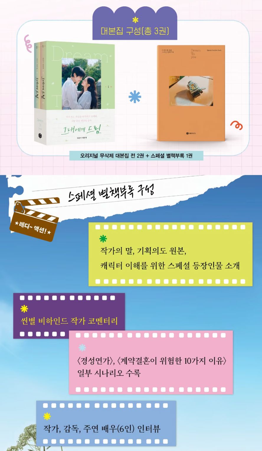 DREAM TO YOU - SCRIPT BOOK SET (VOL. 1-2 + SPECIAL SUPPLEMENT) Nolae